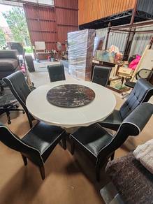 Meja Makan Bulat Marble