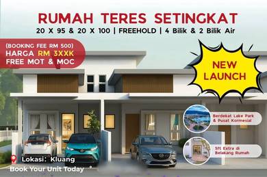Rumah Teres Setingkat – New Launch di Kluang!