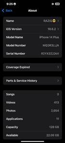IPhone 14plus 128gb