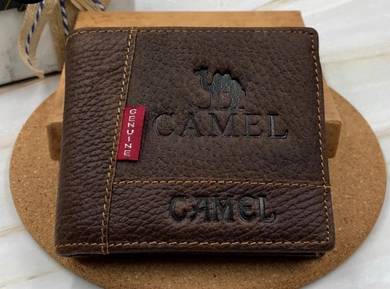 Camel 100% Genuine Cow Leather Men's Wallet
