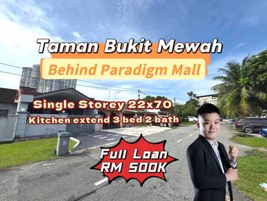 Bukit Mewah Behind Paradigm Mall 1 tingkat 500K