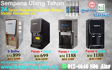 Water Filter 3 Suhu Penapis Air Murah Asrama