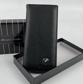 BMW Genuine Cow Leather Men's Long Wallet