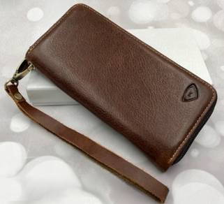 R.Rider Genuine Cow Leather Clutch Men's Wallet