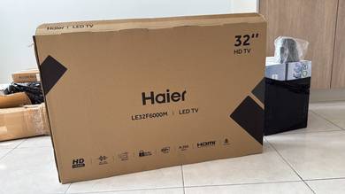 TV Haier 32" LED (Model LE32F6000M) – Baru
