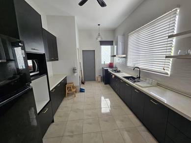 Furnished End Lot 2 Storey Terrace House in Serene Height For Rent