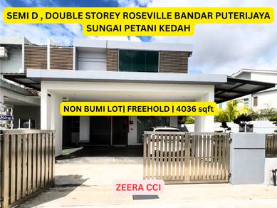 FULLY RENO‼️GATED, Double Storey Semi D, Roseville, Sungai Petani Keda