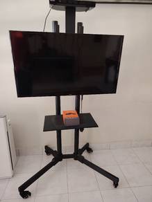 TV with Stand Mobile Cart 