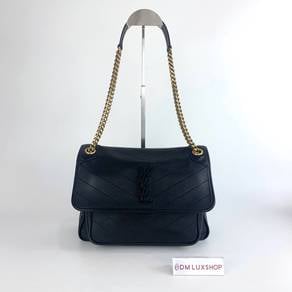 Preloved YSL Black Lambskin Niki Medium