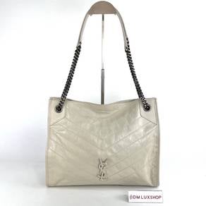 Preloved YSL Niki Shopping Blanc Vintage