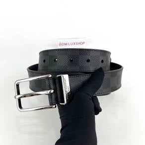 Preloved LV Damier Graphite Belt 35mm
