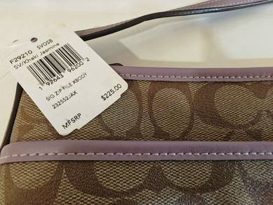 Coach Sig Zip File Xbody Khaki Jasmine