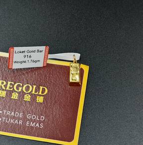 New 916 Pendant Gold Bar