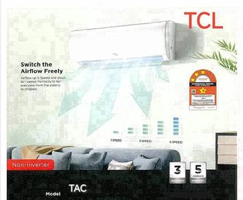 TCL 1.5hp Aircond + pasang