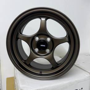 NEW RIM 15inch 4x100 KONIG HYPERSPEC MYVI ALZA VIO