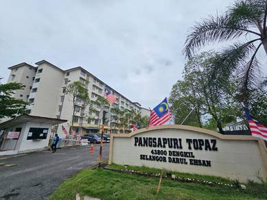 [Booking RM1000] FULL LOAN Flat Taman Topaz Dengkil Corner unit