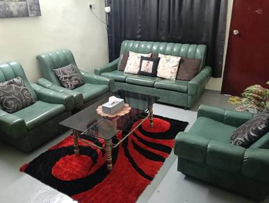 Lather Sofa Set With Coffee Table 