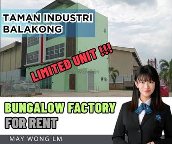 Tmn Industri BALAKONG IMPIAN Bungalow Factory High Ceiling | 400Amp