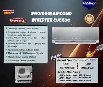 PROMOSI Aircond Inverter Cuckoo (Rental) BS66R91