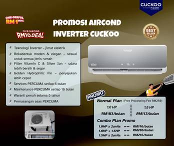 PROMOSI Aircond Inverter Cuckoo (Rental) BS66R95