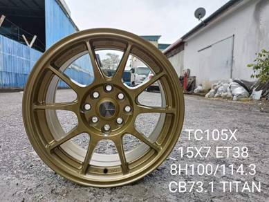 New rim wedssport tc105x 15 inchi titan