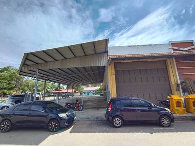 Bukit Gambir single storey terrace corner lot factory