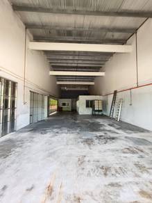 Bukit Gambir single storey terrace corner lot factory