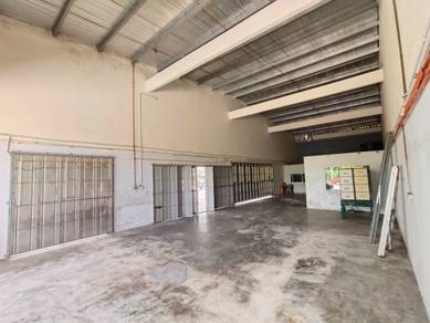 Bukit Gambir single storey terrace corner lot factory