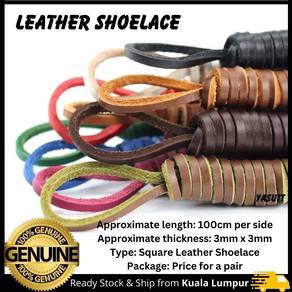 Yasuit Leather Shoelace Cowhide Tali Kasut Shoe
