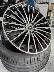 Mercedes W212 W213 W214 19" Rim + Tayar Baru R117