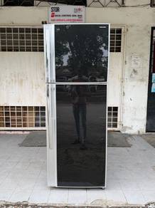 Glass Door Toshiba Peti ais Fridge 480L
