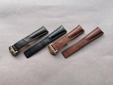 TAG HEUER 22mm Black or Brown Leather Watch Strap