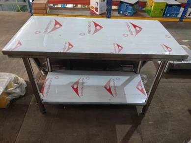 Work Meja Stainless Steel Table Reject Stock NEW
