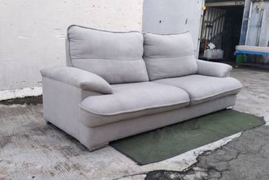 YE23A Kerusi 8 Feet 3 Seater Sofa Fabric Grey