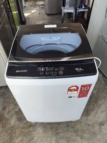 washing machine sharp 15.0kg inverter sekli hantr