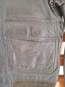 Vintage USN Type G-1 leather deck jacket conmar