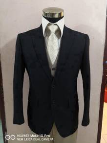 Black Blazer Coat Jacket Mens No410 saiz/size M