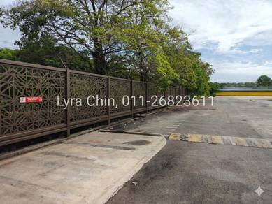Industrial Land with Office Building for Rent at Bukit Minyak!