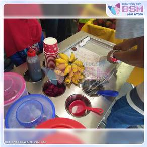 Mesin Aiskrim Gulung Fried Ice Cream Roll Machine