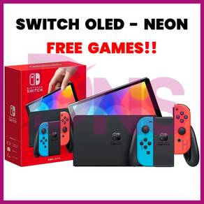 MOD Konsol Permainan Nintendo Switch OLED Neon 2nd