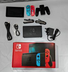MOD Konsol Permainan Nintendo Switch OLED Neon 2nd