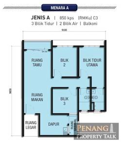 Taman Harmoni Vista Teluk Kumbar The cheapest  in Teluk Kumbar