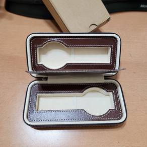 Brown Leather Watch travel case