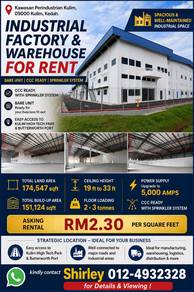 Kawasan Perindustrian Kulim Kedah Industrial Factory Warehouse Rent