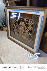 Thai Ramakien embroidered wall art