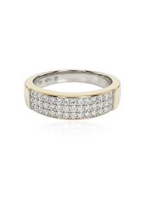 THREE ROW PAVE DIAMOND Ring (EC00180WGR)