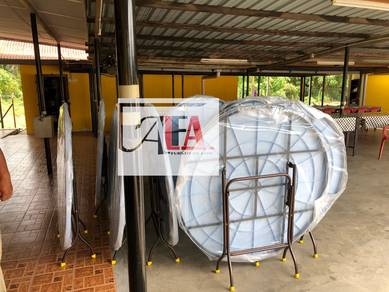 3V Round Folding Plastic Table Meja Plastik Bulat