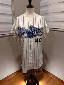 Blu Sters KAKU 40 X MIZUNO baseball jersey L 4104