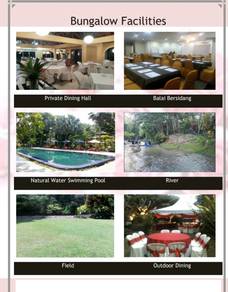 RESORT BUNGALOW with 23 ROOMS & River  JANDA BAIK FOR SALE(nego)