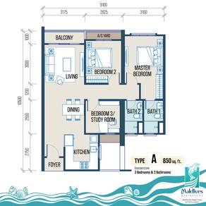 Maldives Residences - Kediaman Resort Moden di Pulau Pinang
